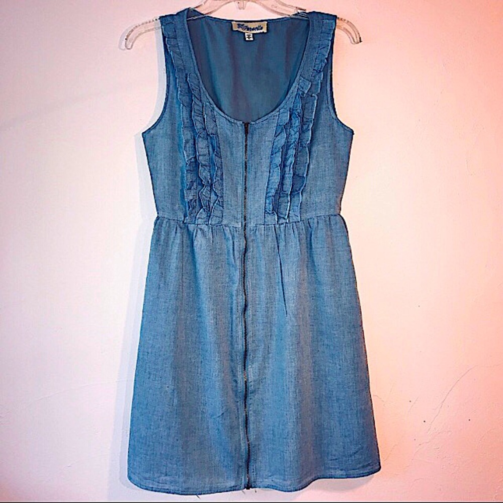 L Chambray Blue Dress from Francesca’s